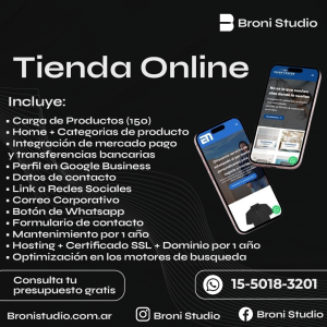 Tienda Online Basica Autoadministrable